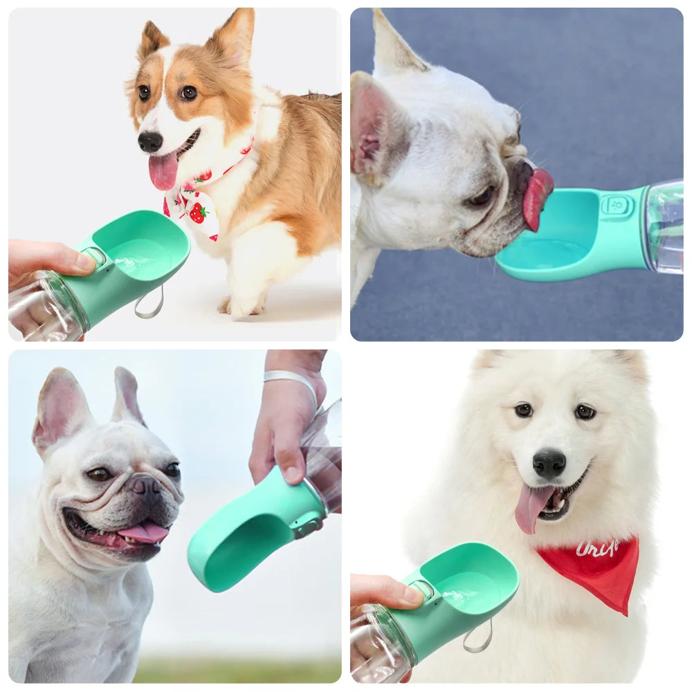 Portable Dog Water Bottle For Small Large Dogs Cat Outdoor Leakproof Walking Drinking Bowls & Travel