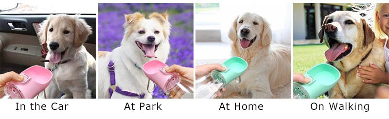 Portable Dog Water Bottle For Small Large Dogs Cat Outdoor Leakproof Walking Drinking Bowls & Travel