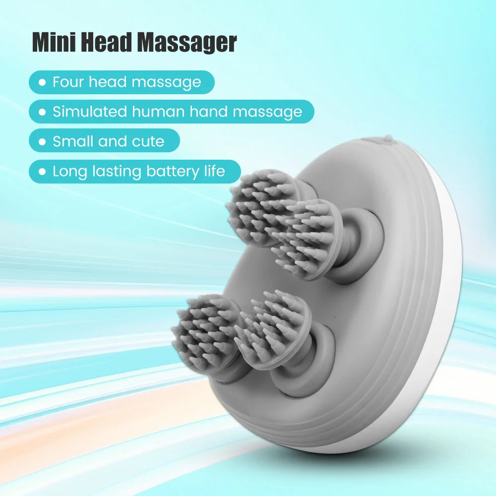 Electric Head Massager Body Shoulder Leg Arm Neck Deep Tissue Head Scalp Massage Kneading Vibrating Device for Cat and Dog Massage